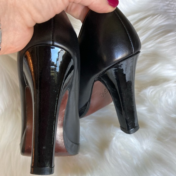 Cole Haan Black peep toe heels, 7 - Picture 8 of 15